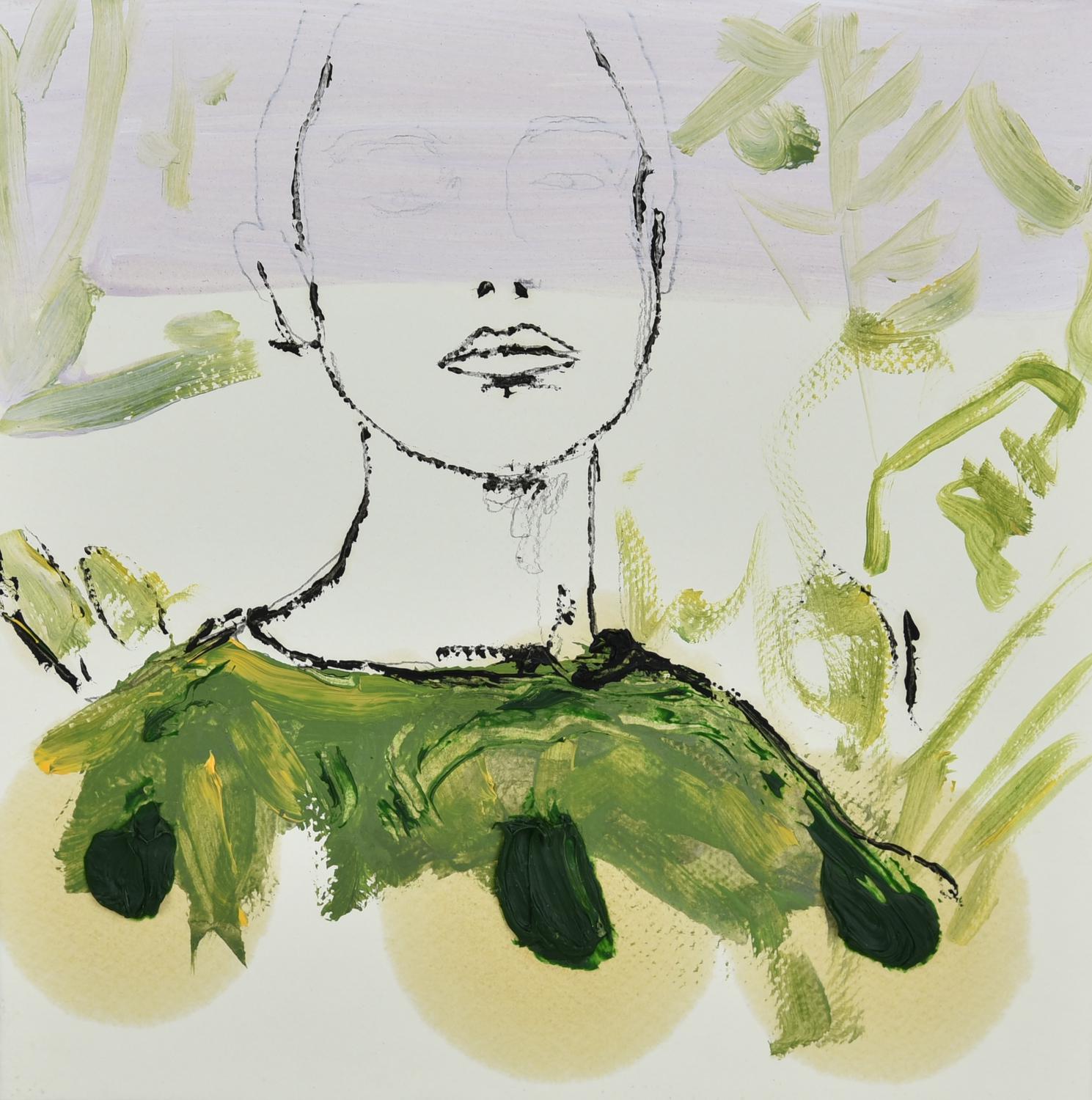 Antonio De Luca (1977) NATURA, 2023 olio e acrilico su carta foderata su...