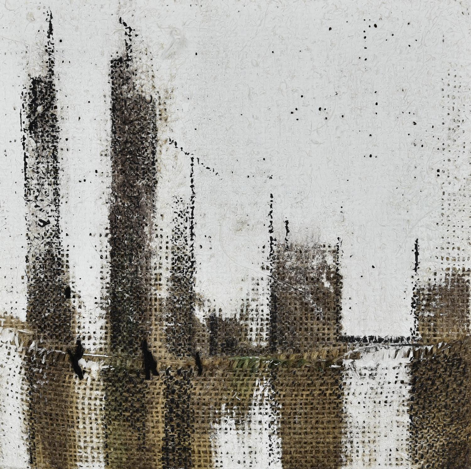 Alessandro Di Cola (1981) FU INDU, 2015 tecnica mista su tela di juta, cm...