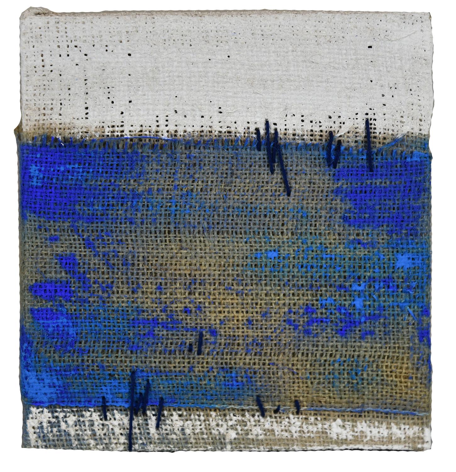 Alessandro Di Cola (1981) FASCIO DI MARE, 2015 tecnica mista su tela di juta,...