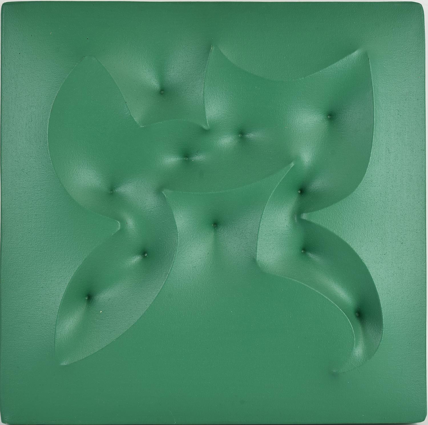 Giuseppe Amadio (1944) EATI acrilico su tela estroflessa, cm 40x40 sul retro:...