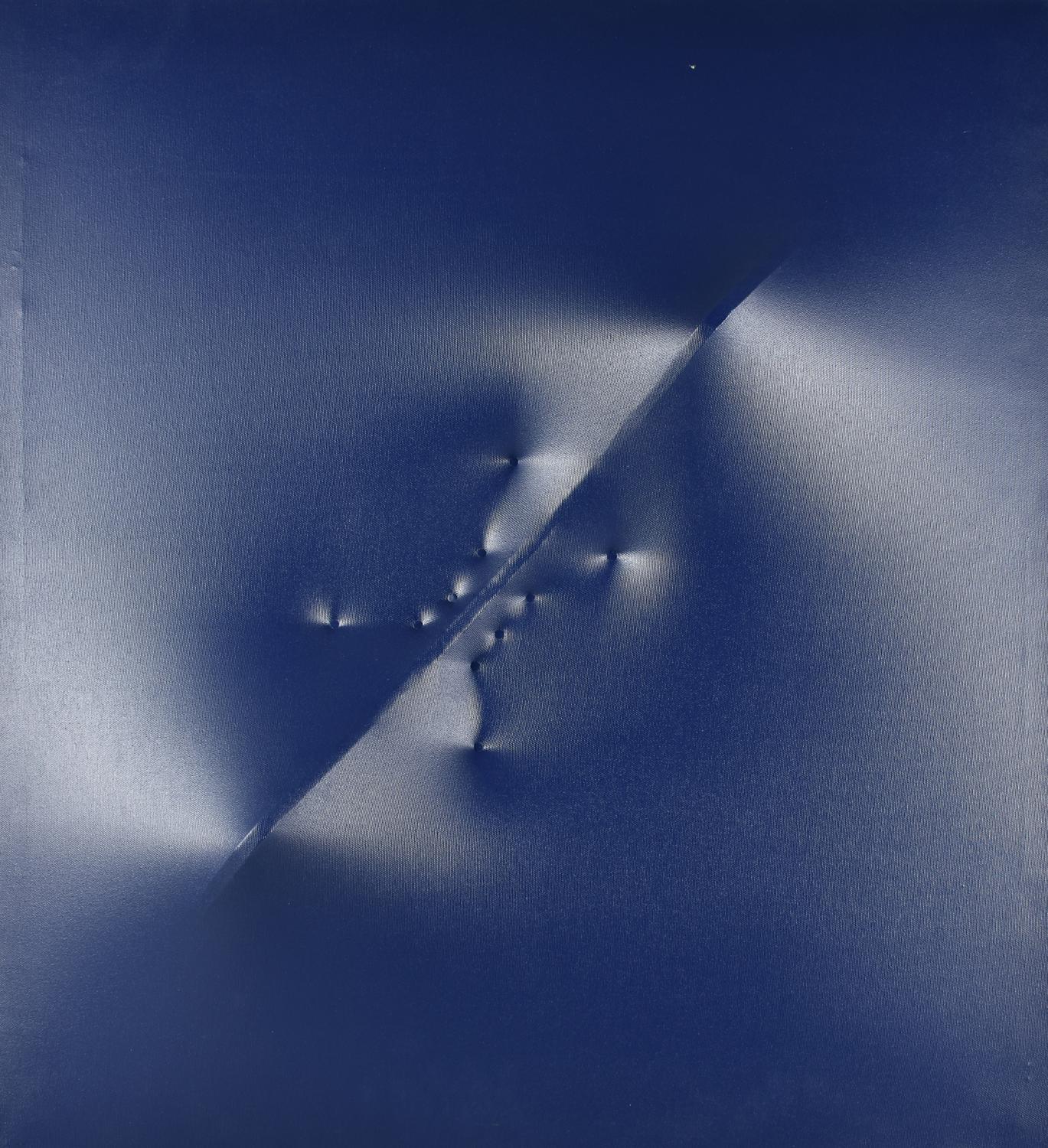 Omar Ludo VISIONI, 1997 acrilico su tela estroflessa, cm 85x75x9 sul bordo:...