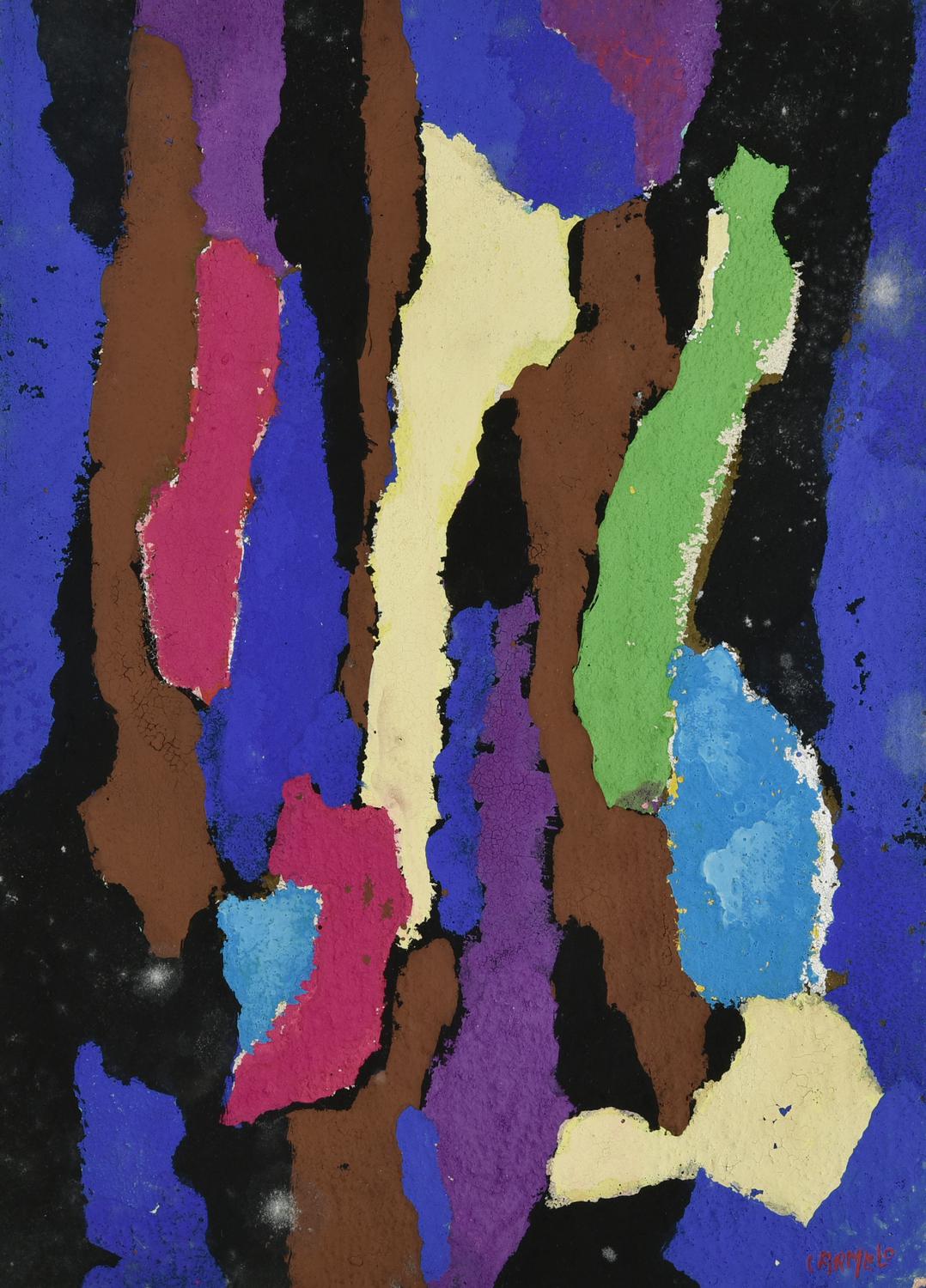 Carmelo Savelli (1937 - 1991) SENZA TITOLO tecnica mista su cartone, cm...