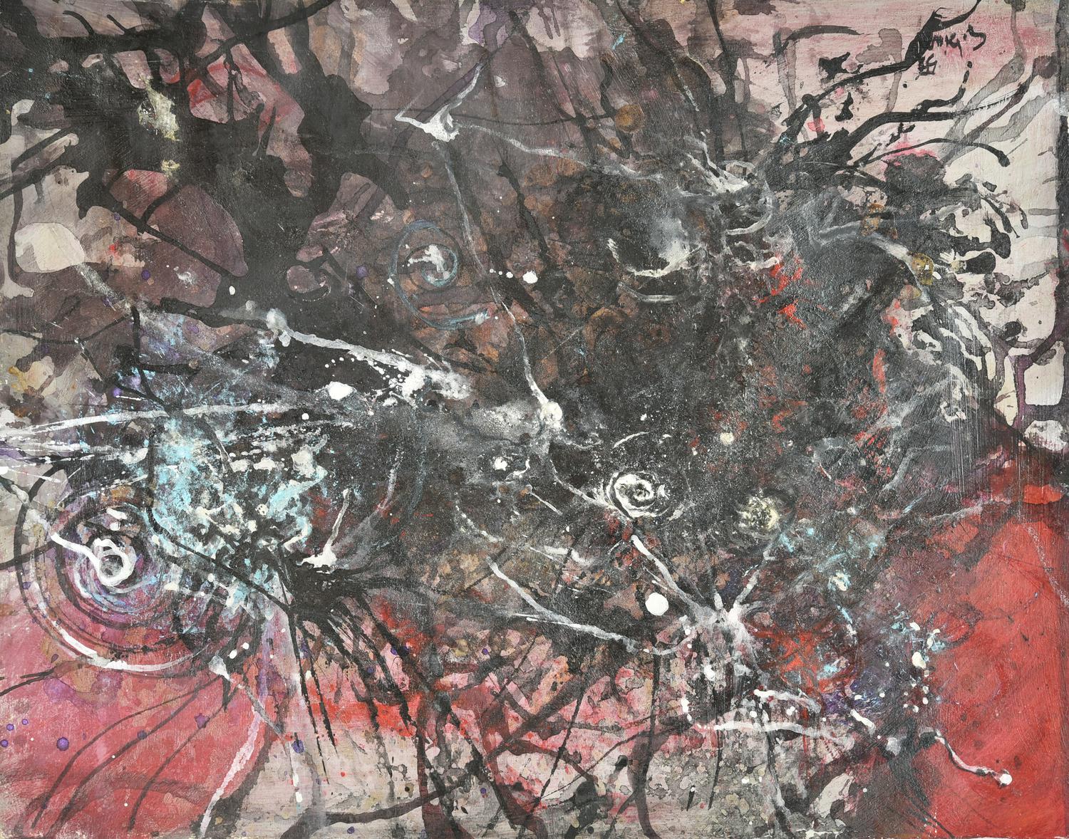 Guido Biasi (1933 - 1982) NUCLEARE, 1959 tecnica mista su cartoncino, cm...