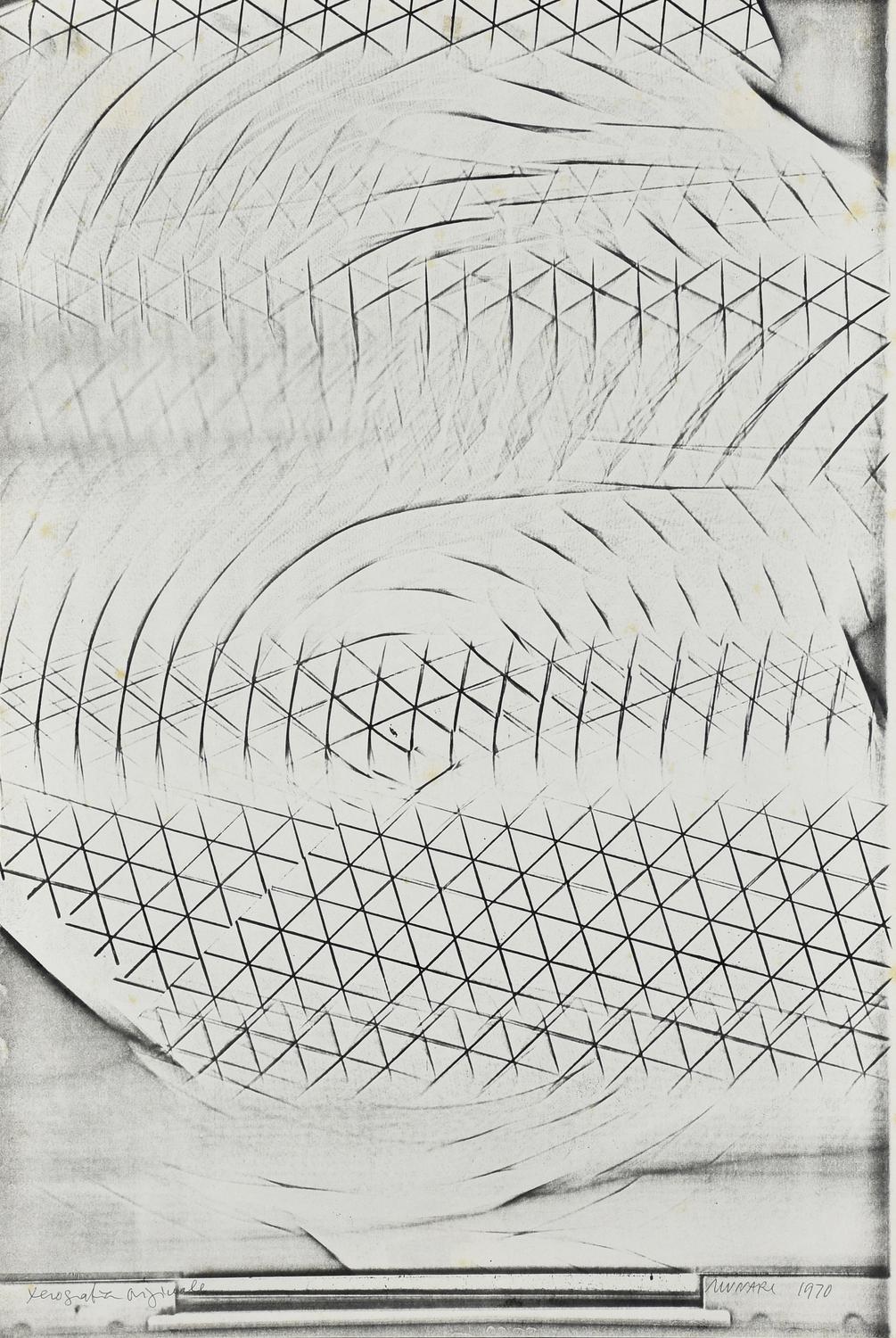 Bruno Munari (1907 - 1998) SENZA TITOLO, 1970 xerografia su carta, cm 38x25,5...