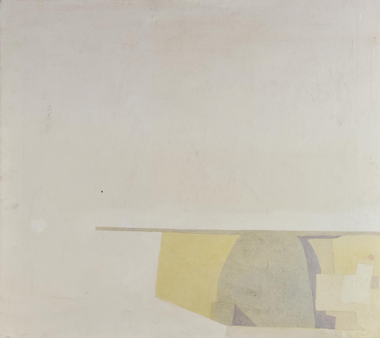 Alberto Garutti (1948 - 2023) SENZA TITOLO olio su tela, cm 90x100 firma sul...