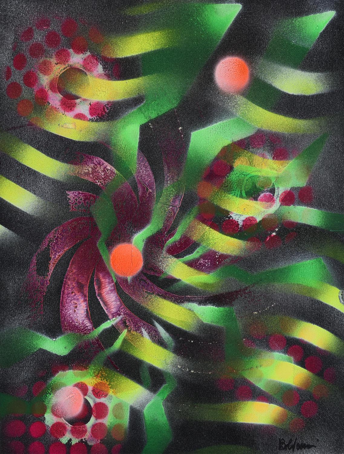 Guido Baldessari (1938 - 2016) VISIONI COSMICHE tecnica mista su cartoncino,...