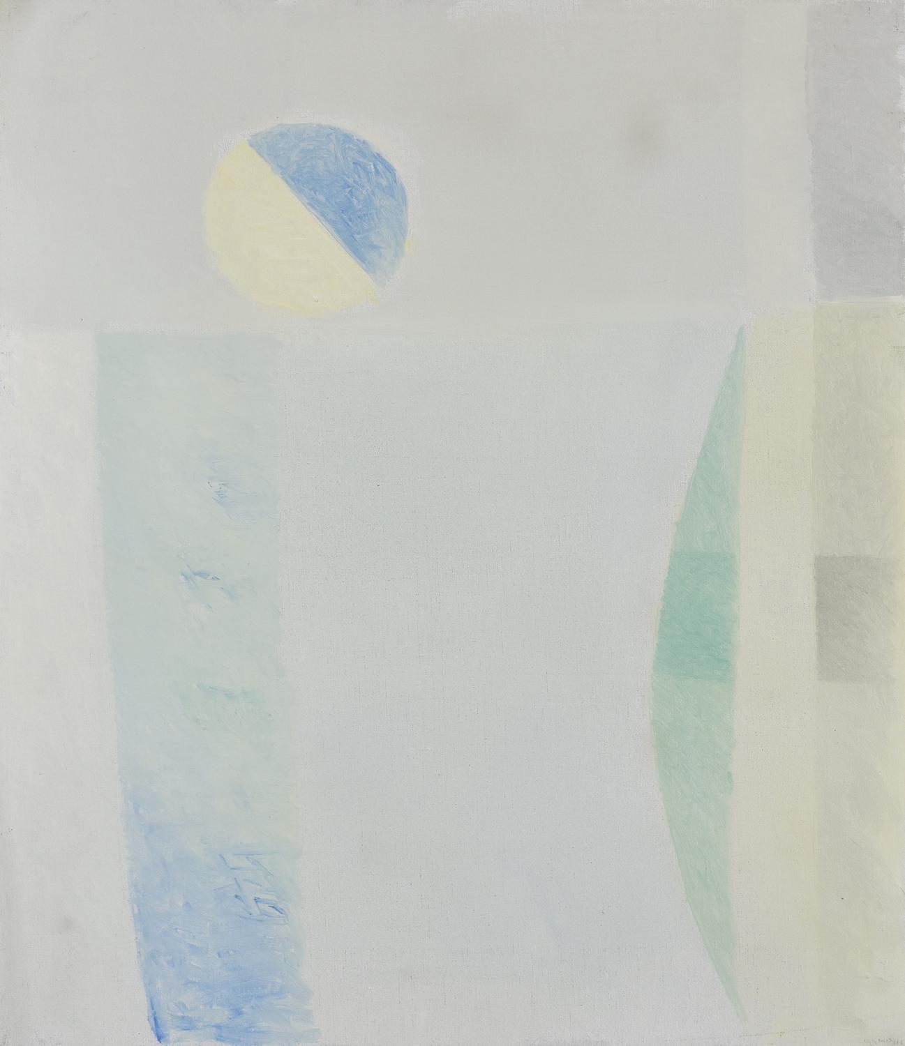 Saverio Rampin (1930 - 1992) SENZA TITOLO, 1981 olio su tela, cm 61x53 firma...