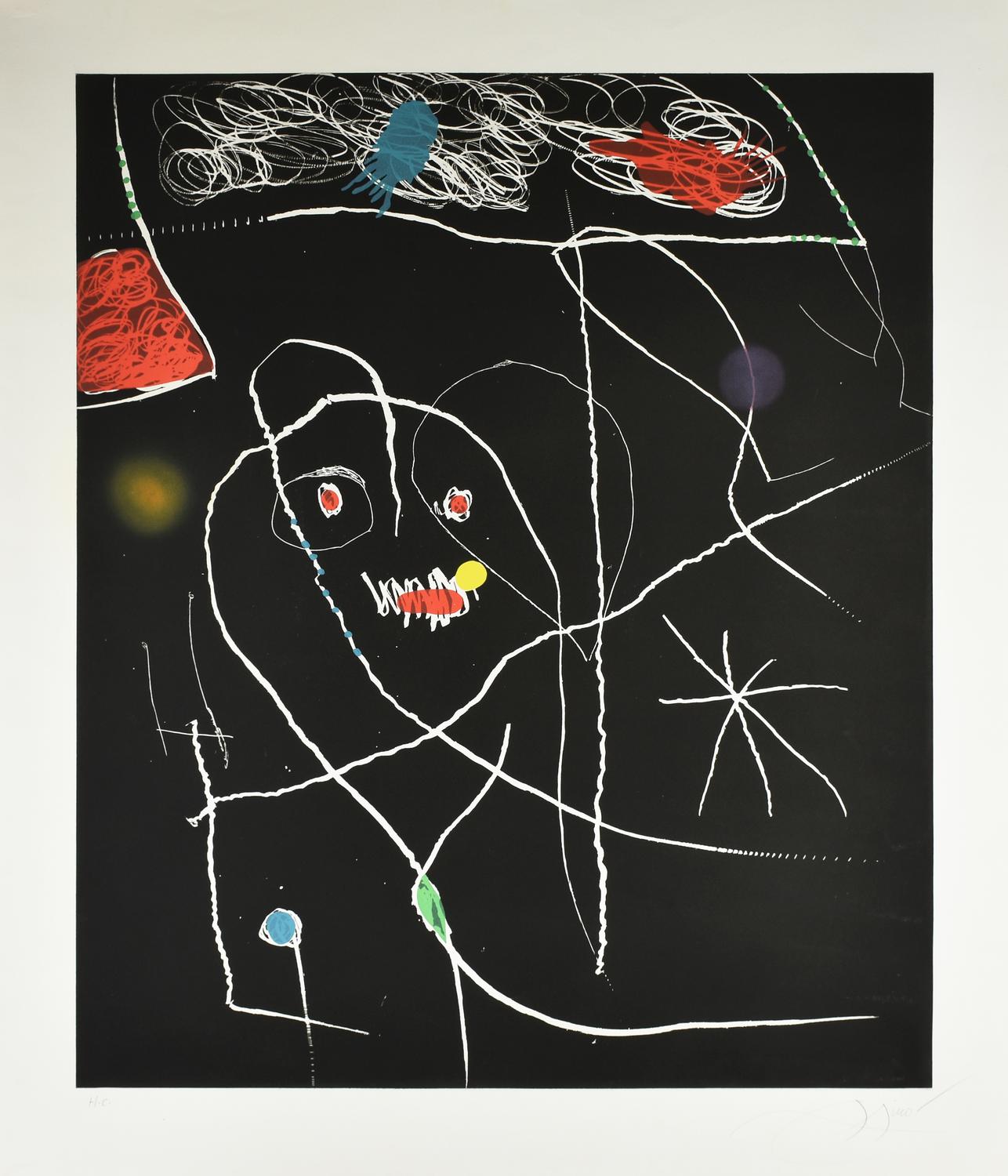 Joan Miro' (1893 - 1983) SENZA TITOLO (DALLA CARTELLA EL PI DE FORMENTOR),...