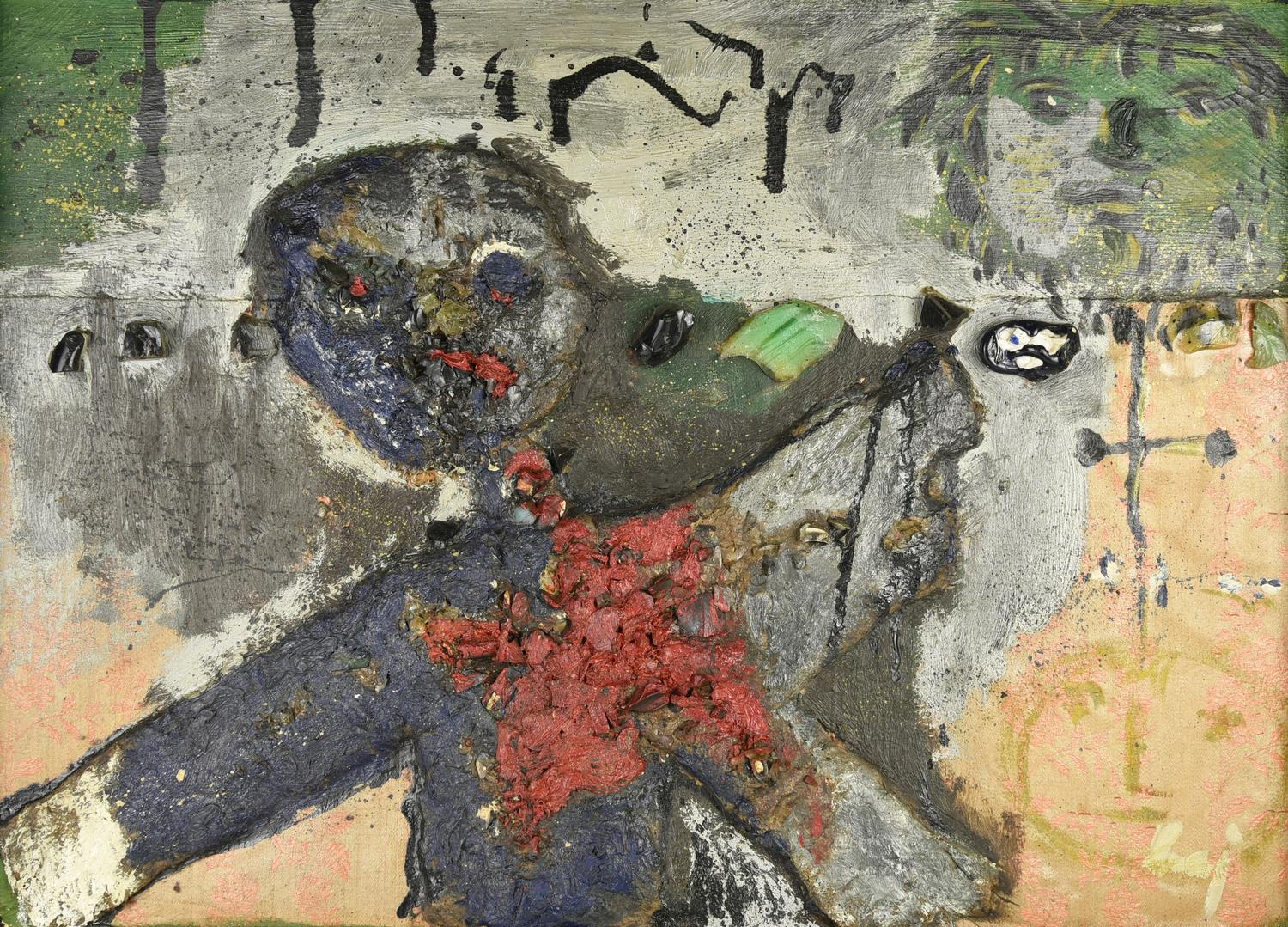 Enrico Baj (1924 - 2003) ECCOTI AMORE MIO: ERA TANTO CHE TI ASPETTAVO, 1955...