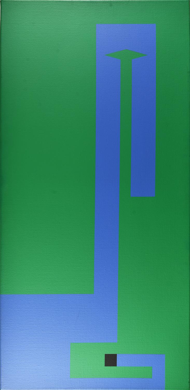 Bruno Munari (1907 - 1998) NEGATIVO POSITIVO, 1994 acrilico su tela, cm...