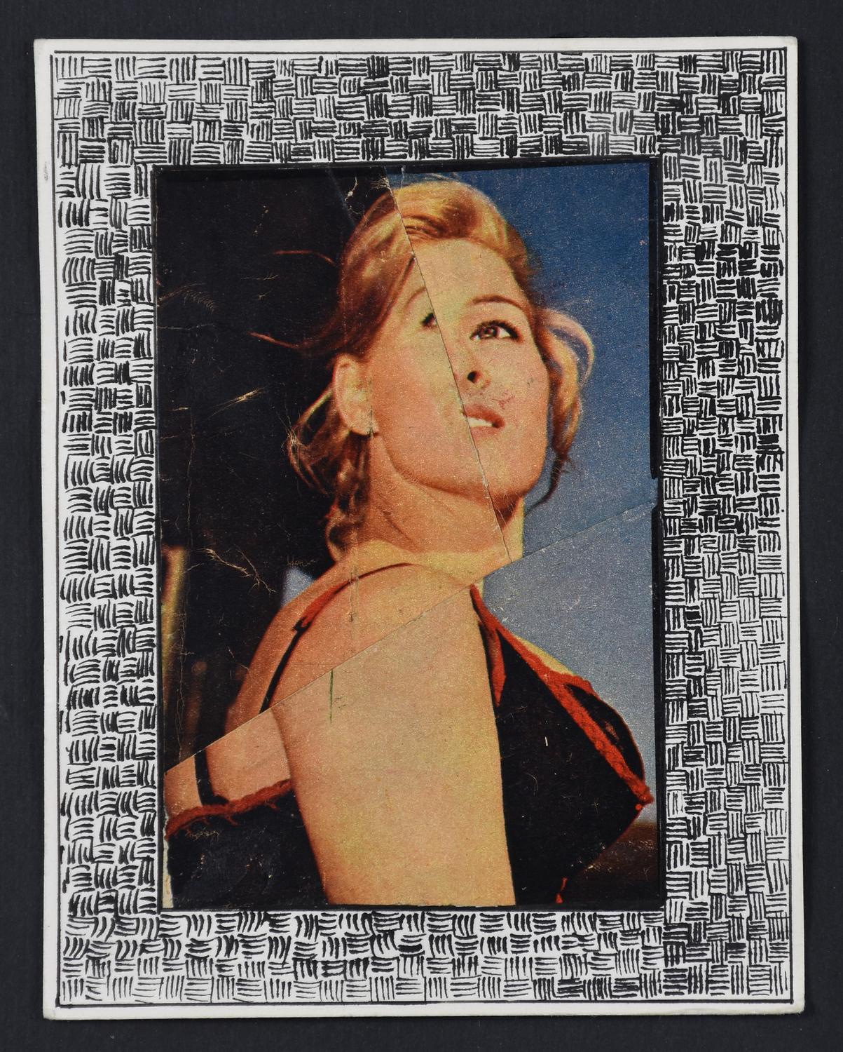 Jiri Kolar (1914 - 2002) SENZA TITOLO (FIGURA) tecnica mista e collage su...