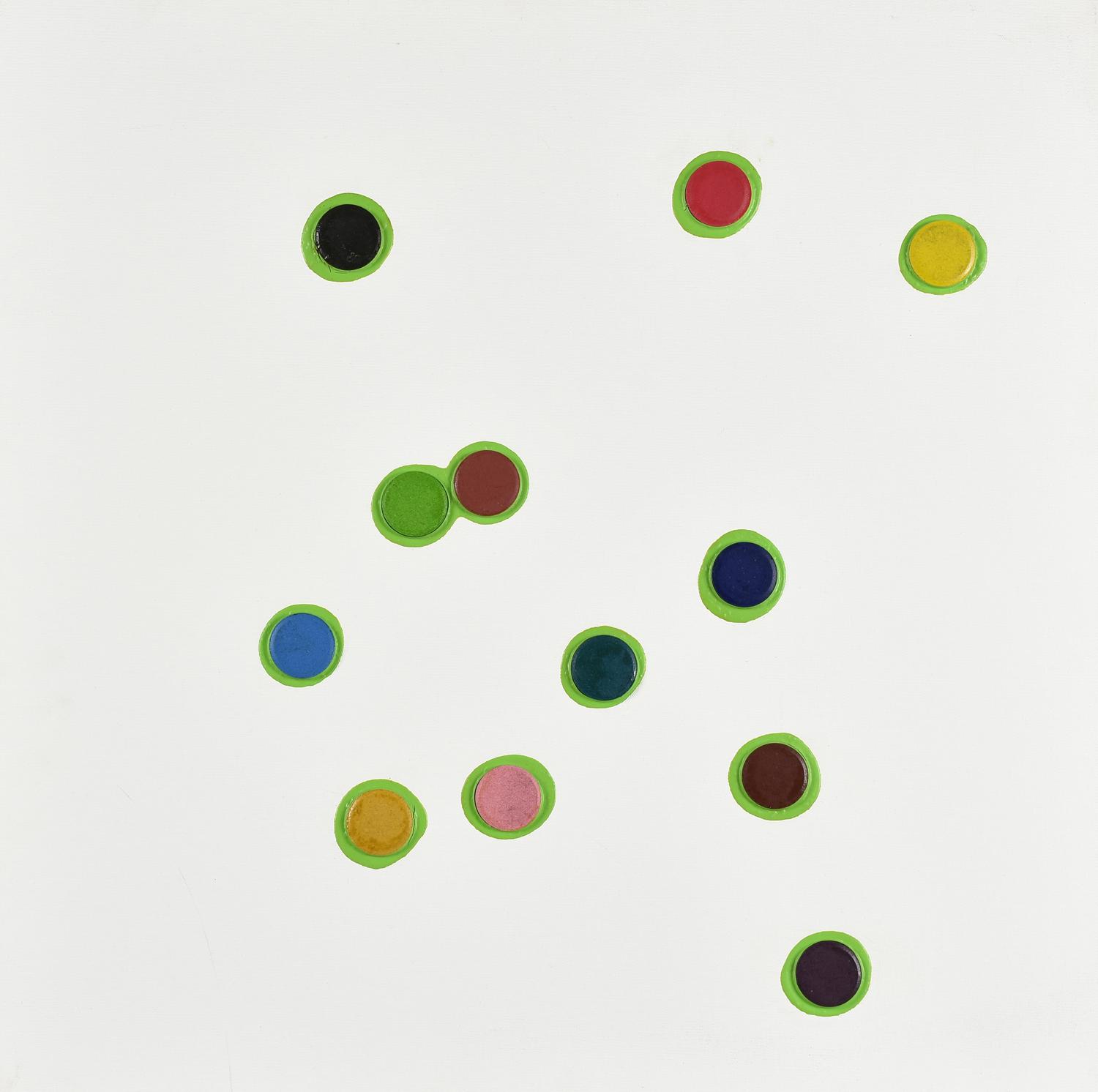 Massimo Kaufmann (1963) STOLEN RAINBOW, 2013 tecnica mista e applicazioni su...