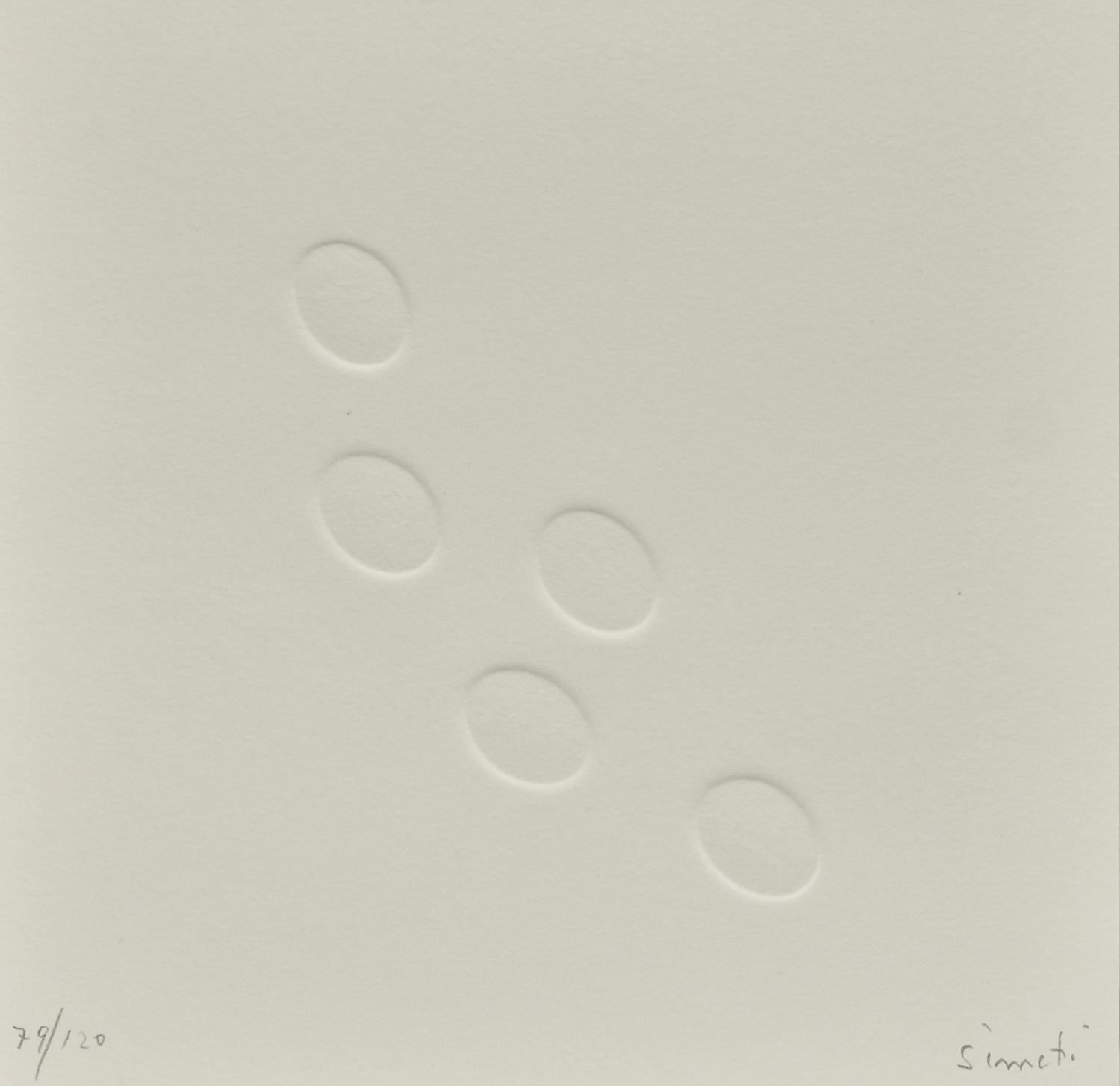 Turi Simeti (1929) TURI SIMETI: OPERE RECENTI, 2007 estroflessione su carta,...