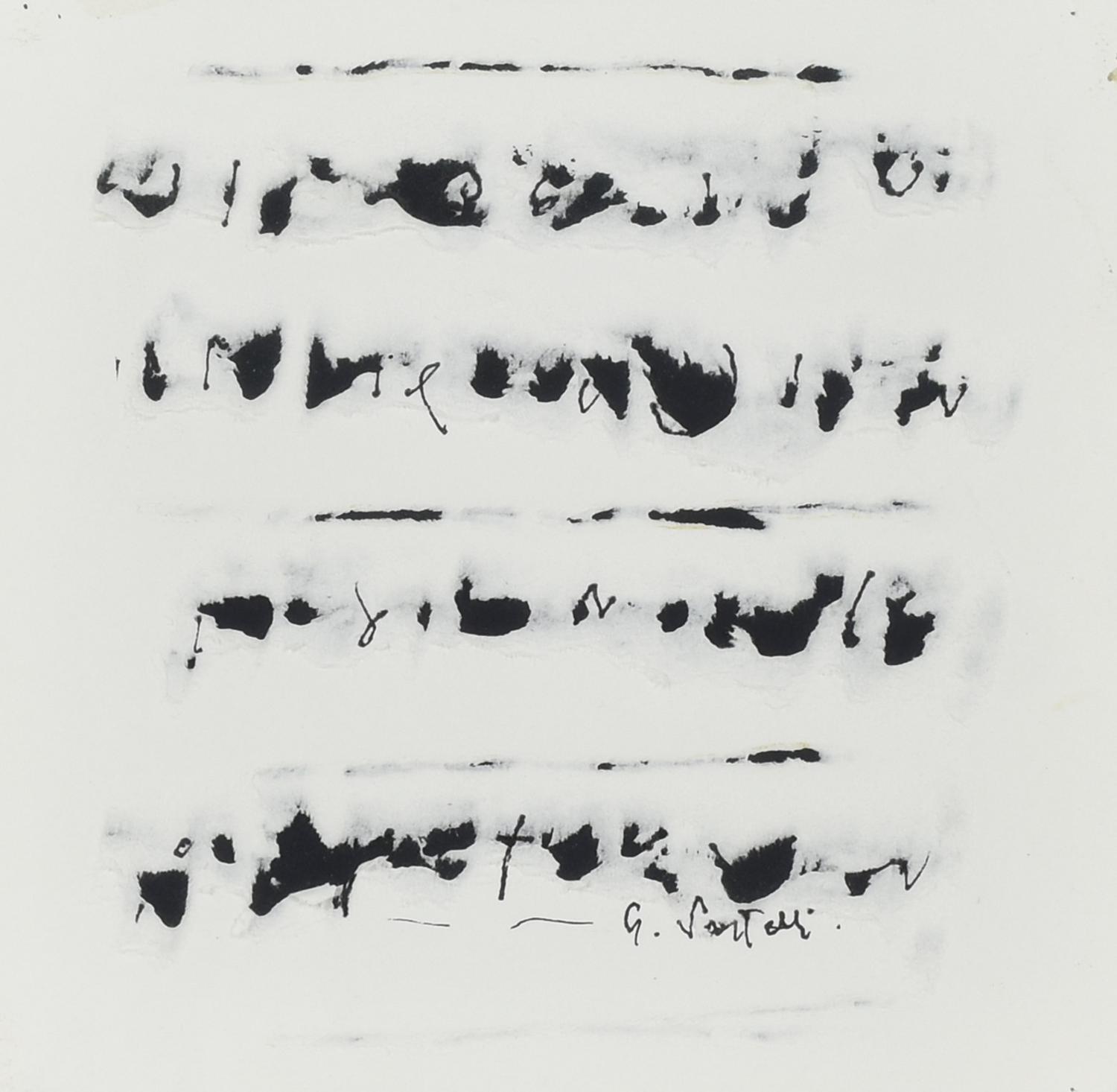 Germano Sartelli (1925 - 2014) SENZA TITOLO, 2007 tecnica mista su cartoncino...