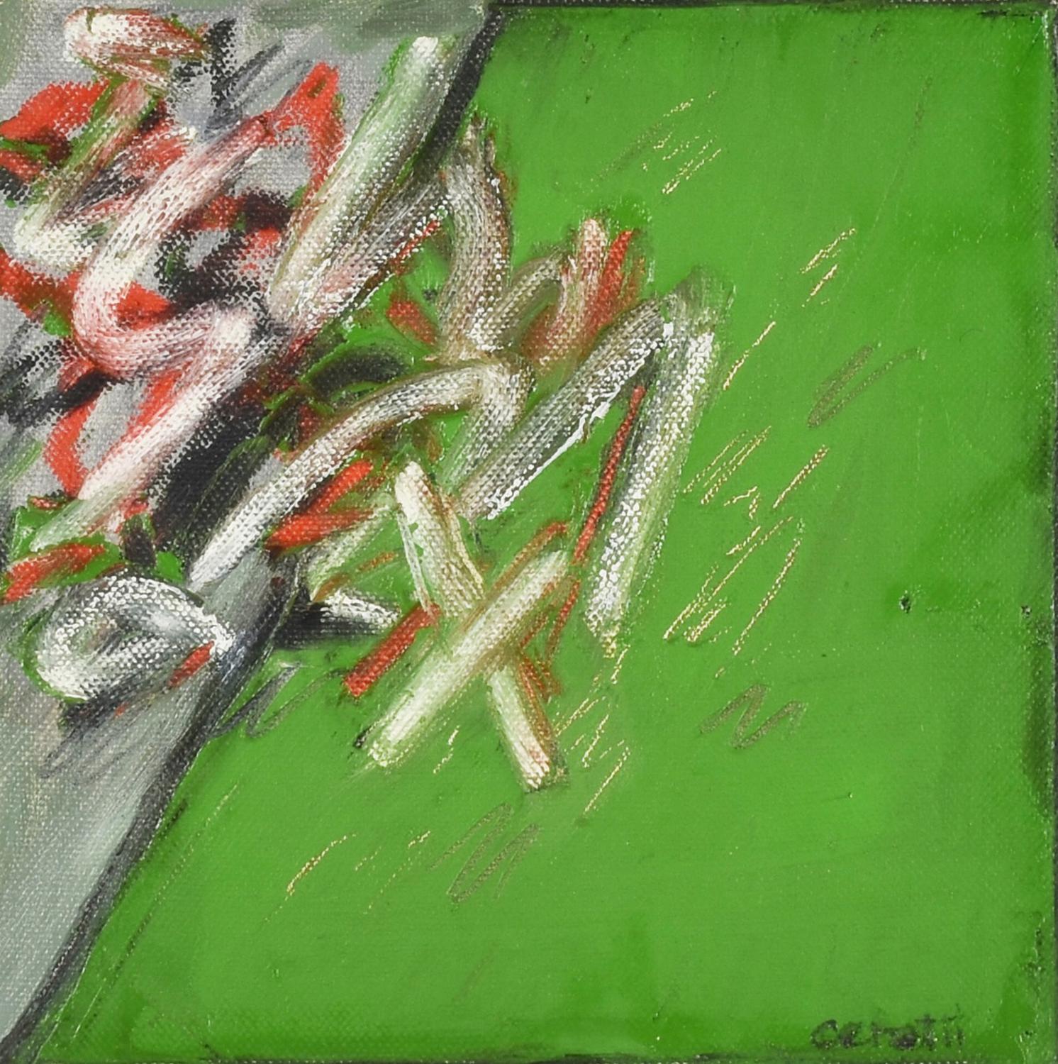 Mino Ceretti (1930) STACCO, 2007 olio su tela, cm 20x20 firma L'opera e'...