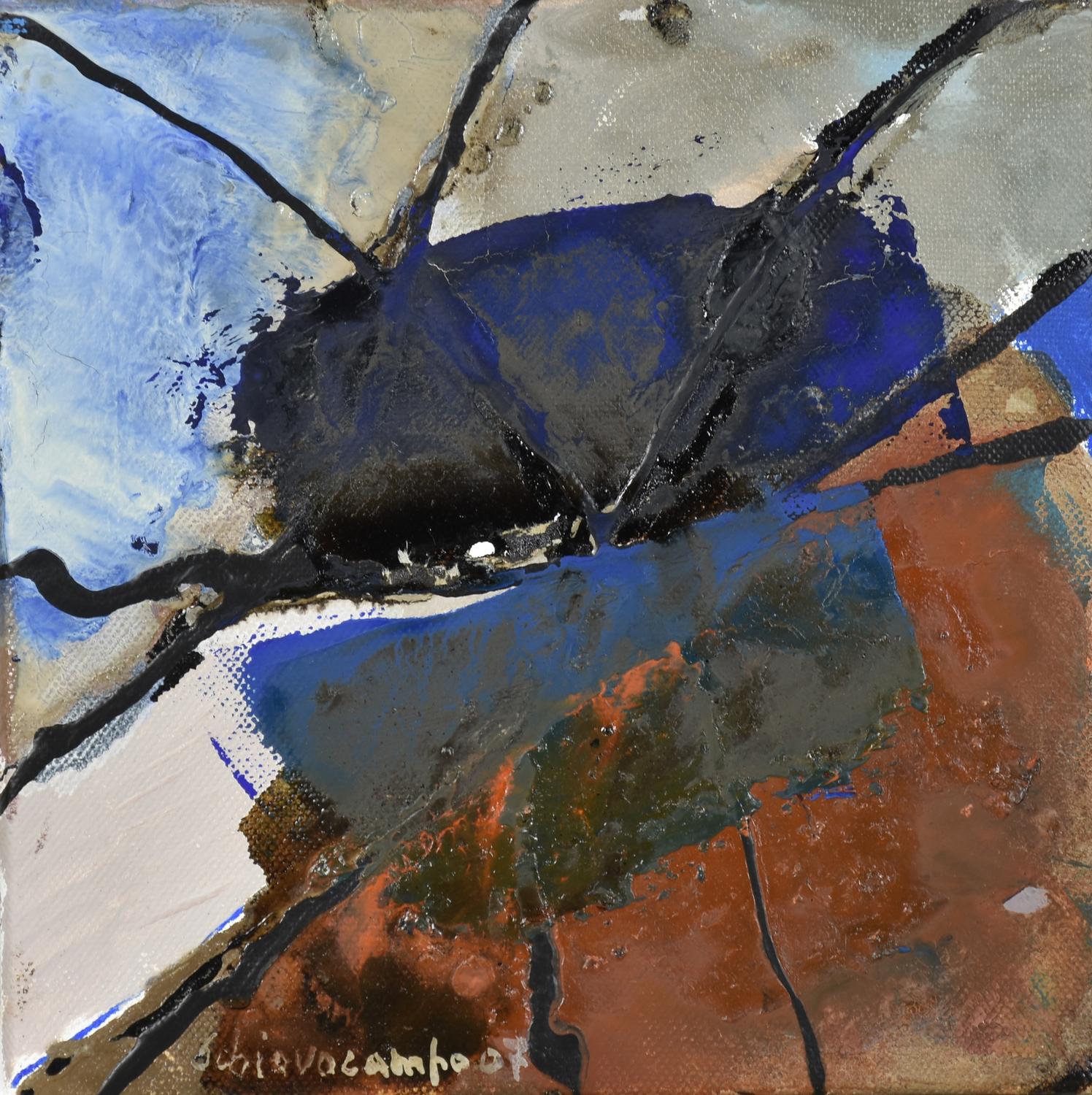 Paolo Schiavocampo (1924 - 2022) SENZA TITOLO, 2007 olio su tela, cm 20x20...