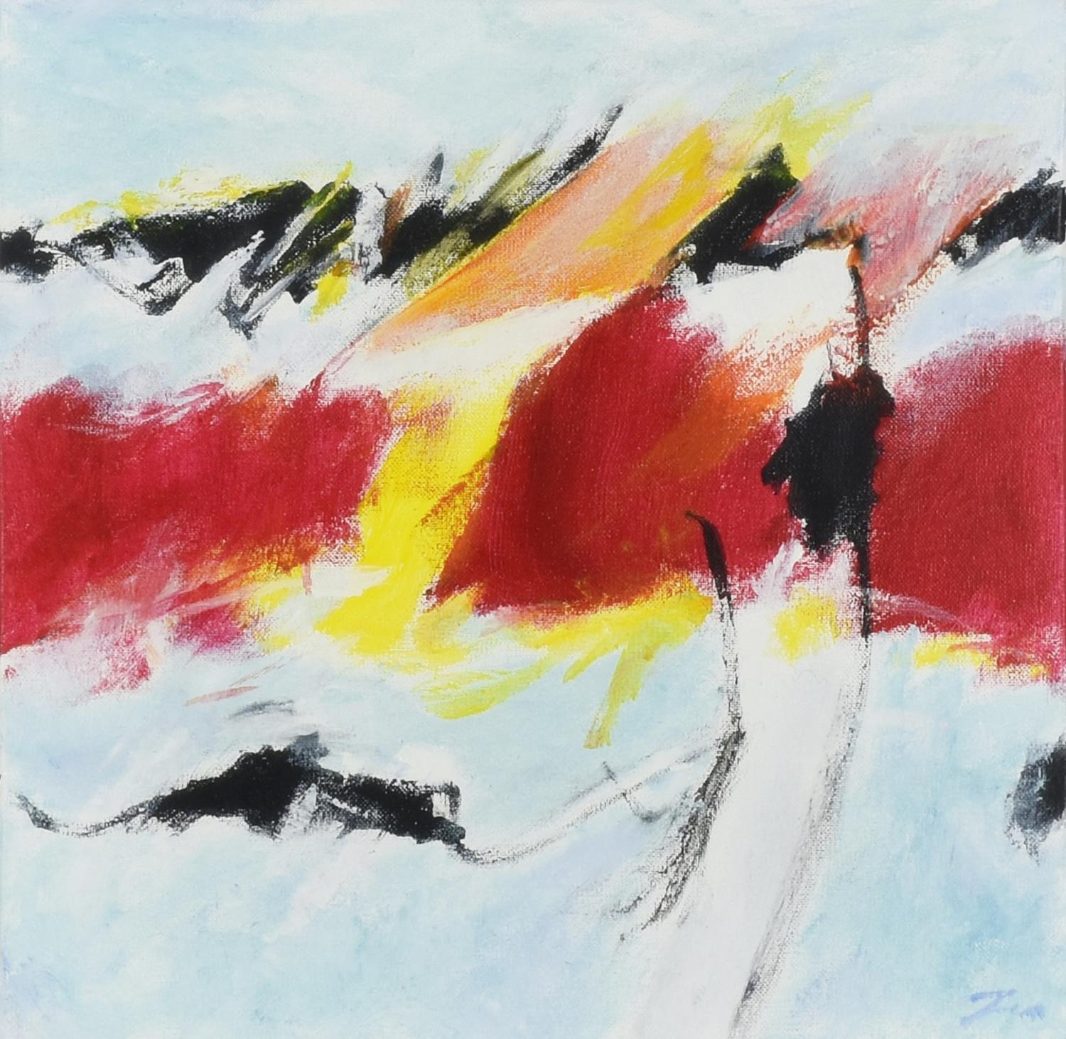 Sergio Zen (1936) ALFABETO DELLE COLLINE, 2007 acrilico su tela, cm 20x20...