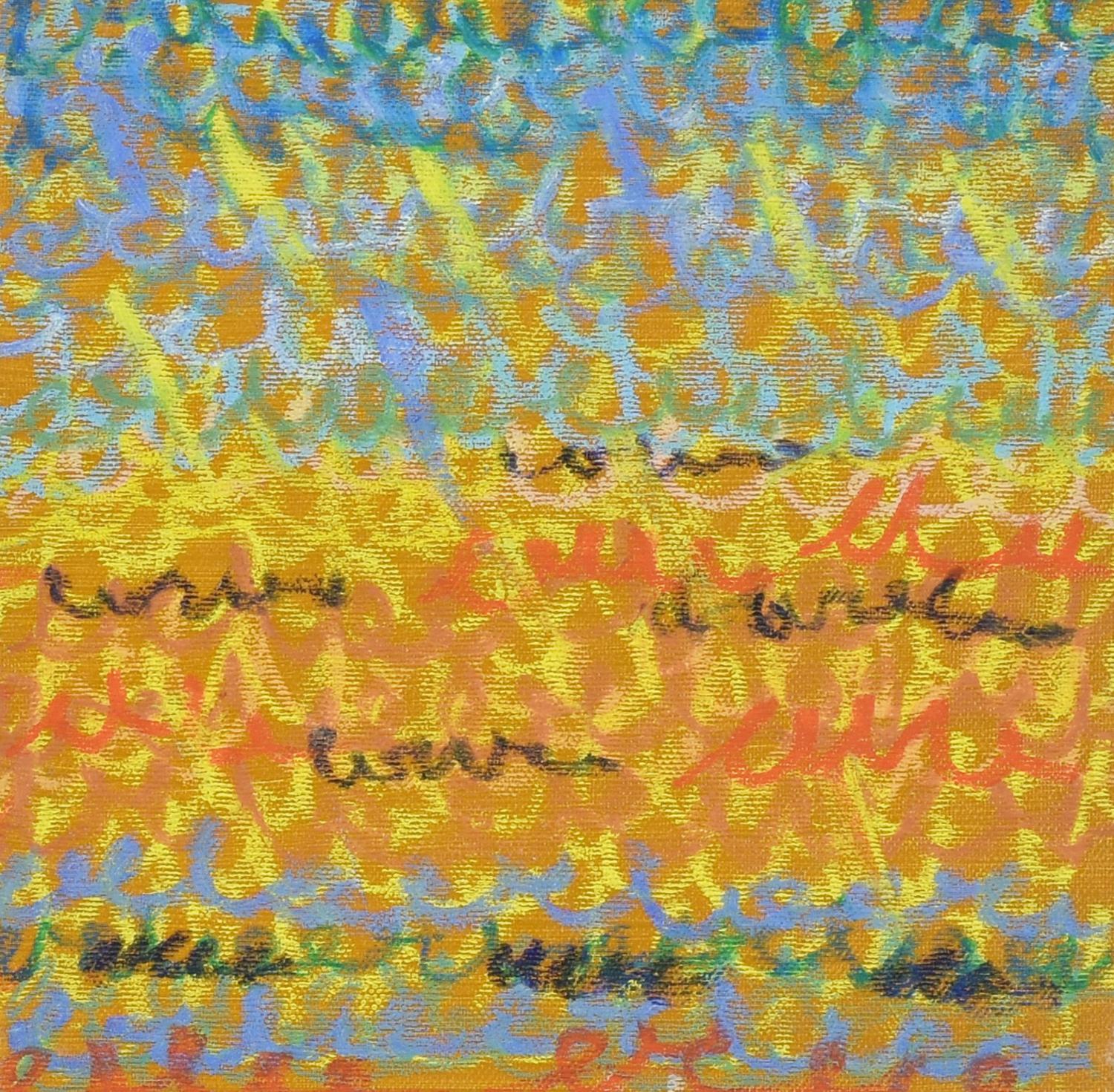 Simona Weller (1940) PIOGGIA D'ORO, 2007 pastello ad olio su tela, cm 20x20...