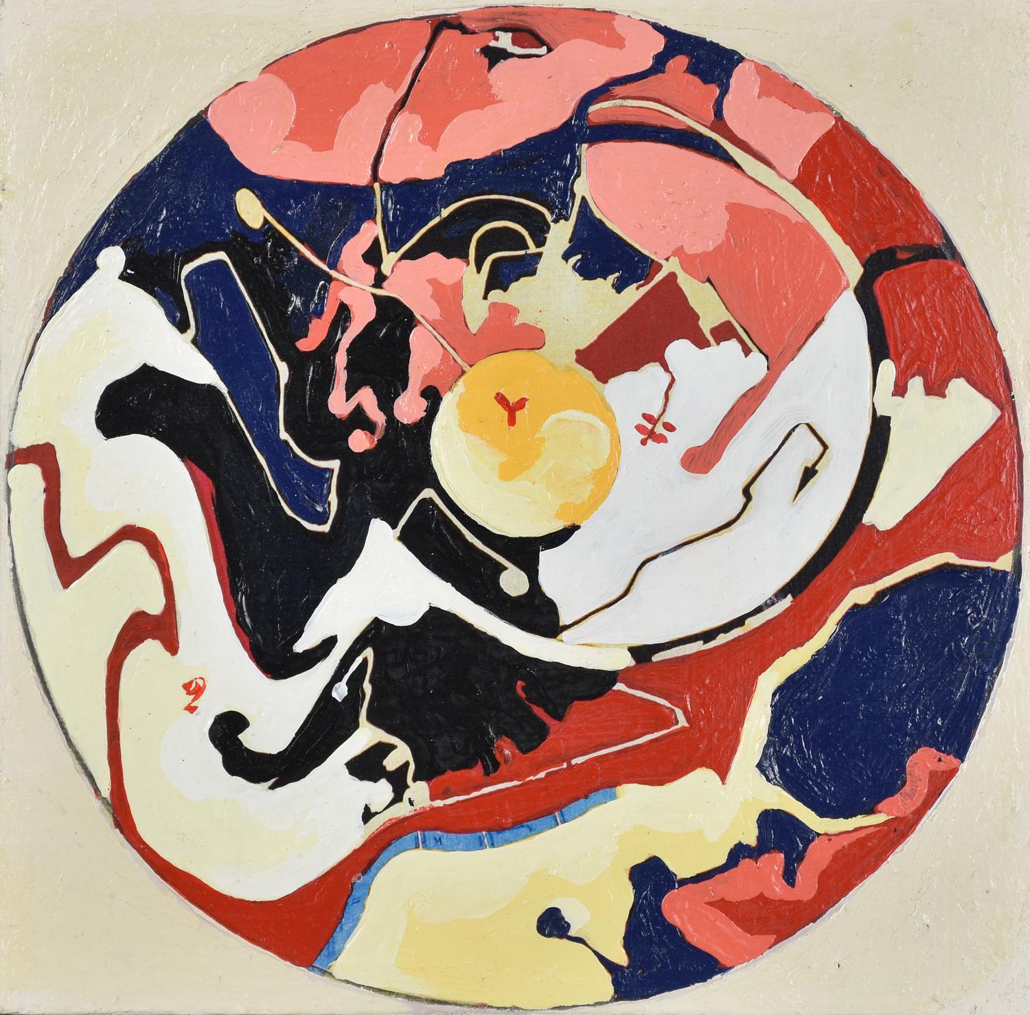 Mario Nanni (1922 - 2019) SENZA TITOLO tecnica mista su tavola, cm 20x20 sul...