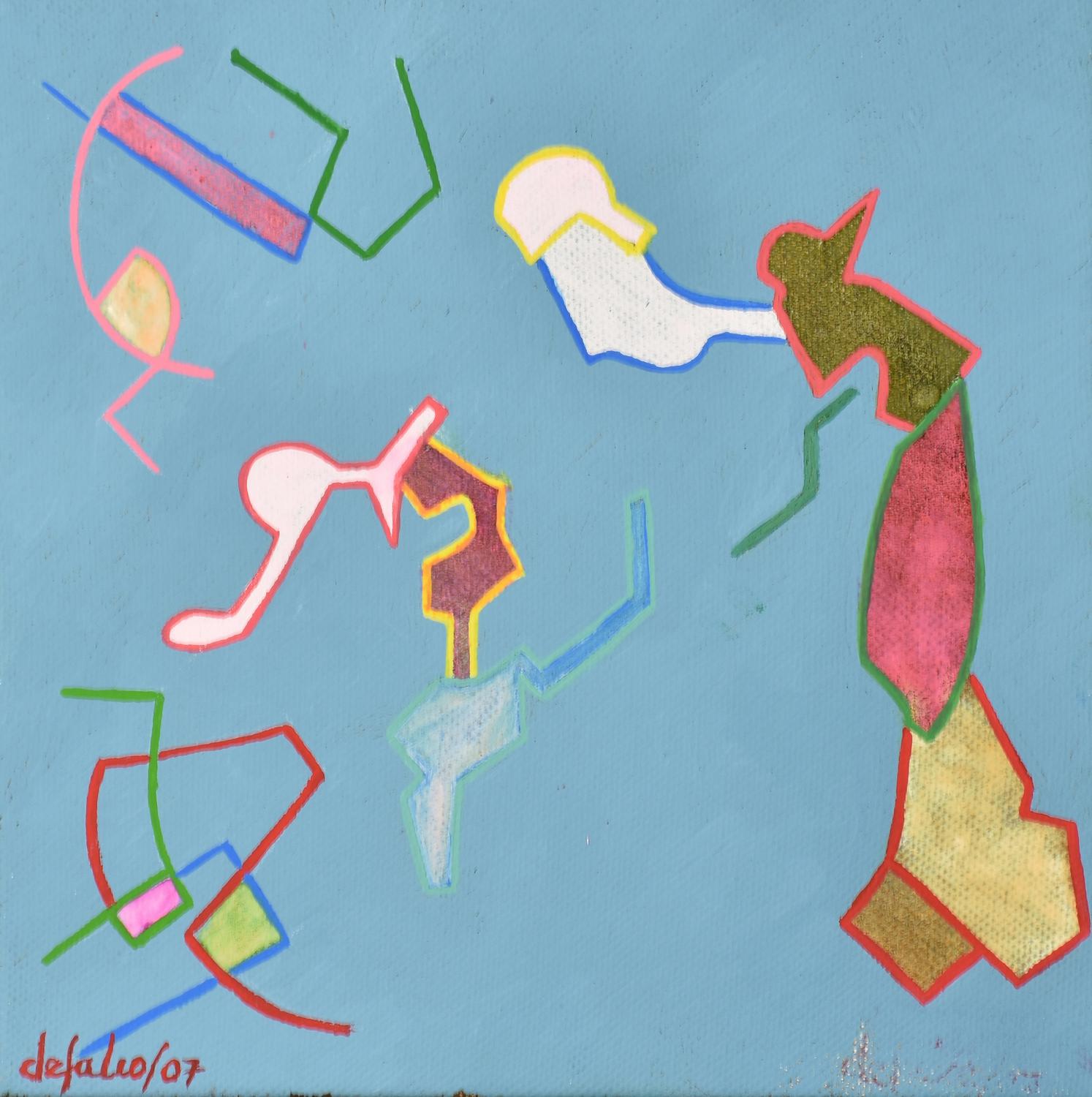 Ciro De Falco (1930) FRAMMENTO 4 PRENDI ME, 2007 acrilico su tela, cm 20x20...