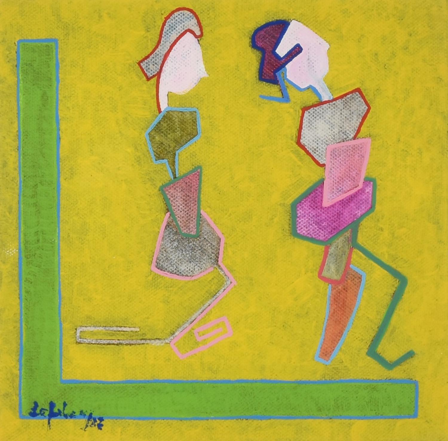 Ciro De Falco (1930) IL VOLO, 2007 acrilico su tela, cm 20x20 firma e data...